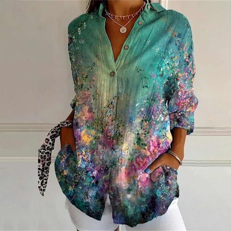 Blusa Serenity con estampado floral de Ria