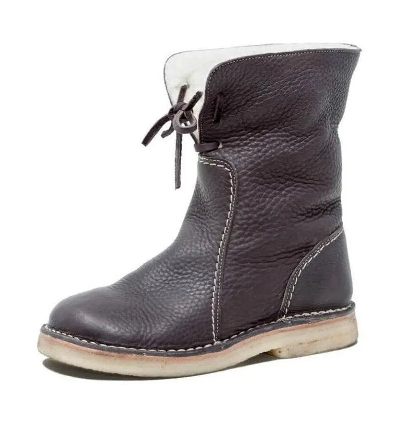 Charlot™ | Leather boots with wool lining