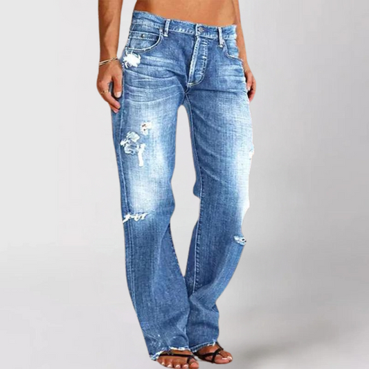 Viktoria | Lockere Jeans mit weitem Bein