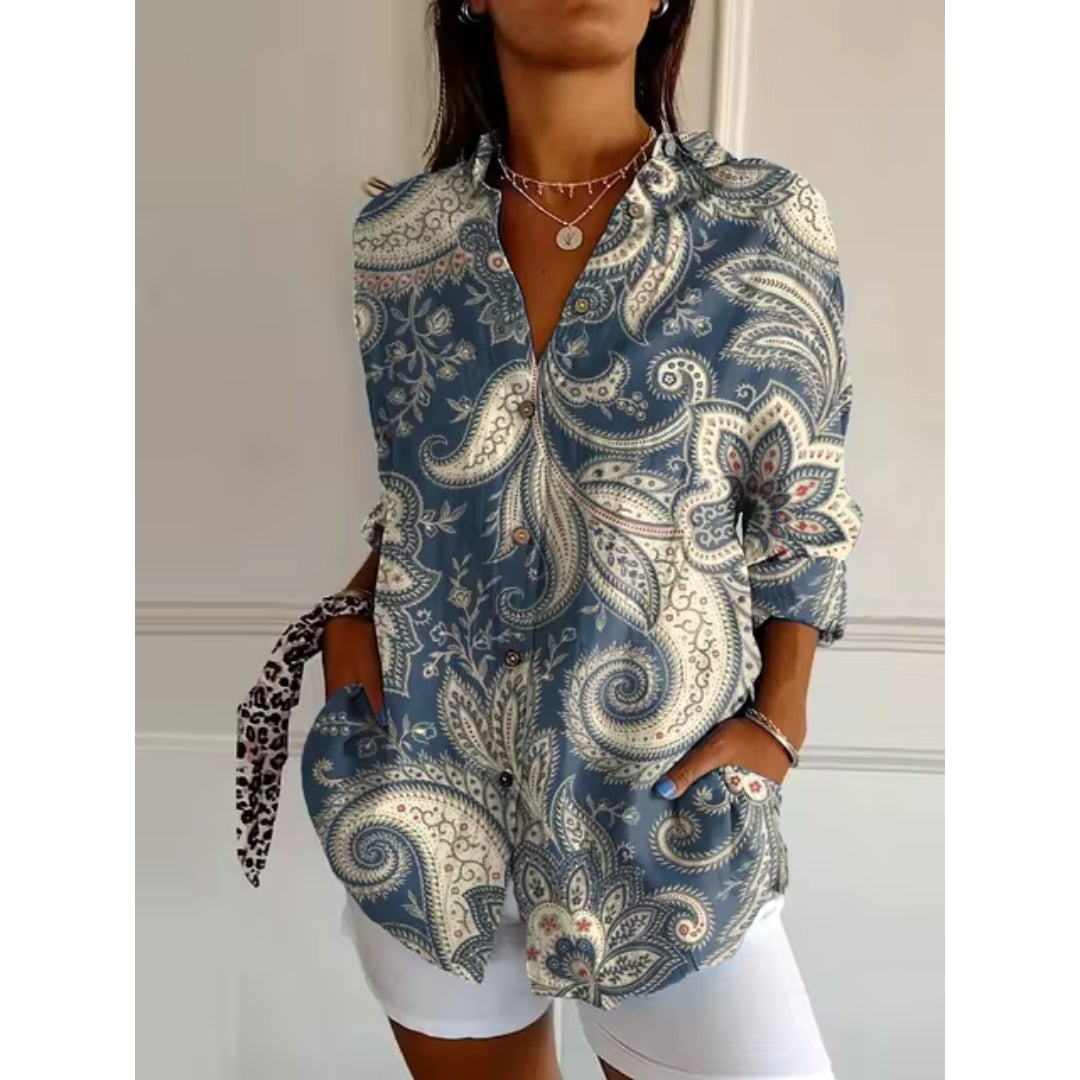 Blusa Serenity con estampado floral de Ria