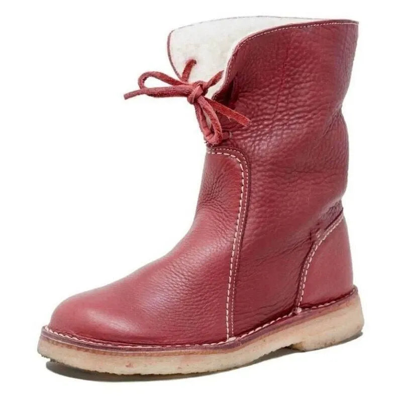 Charlot™ | Leather boots with wool lining