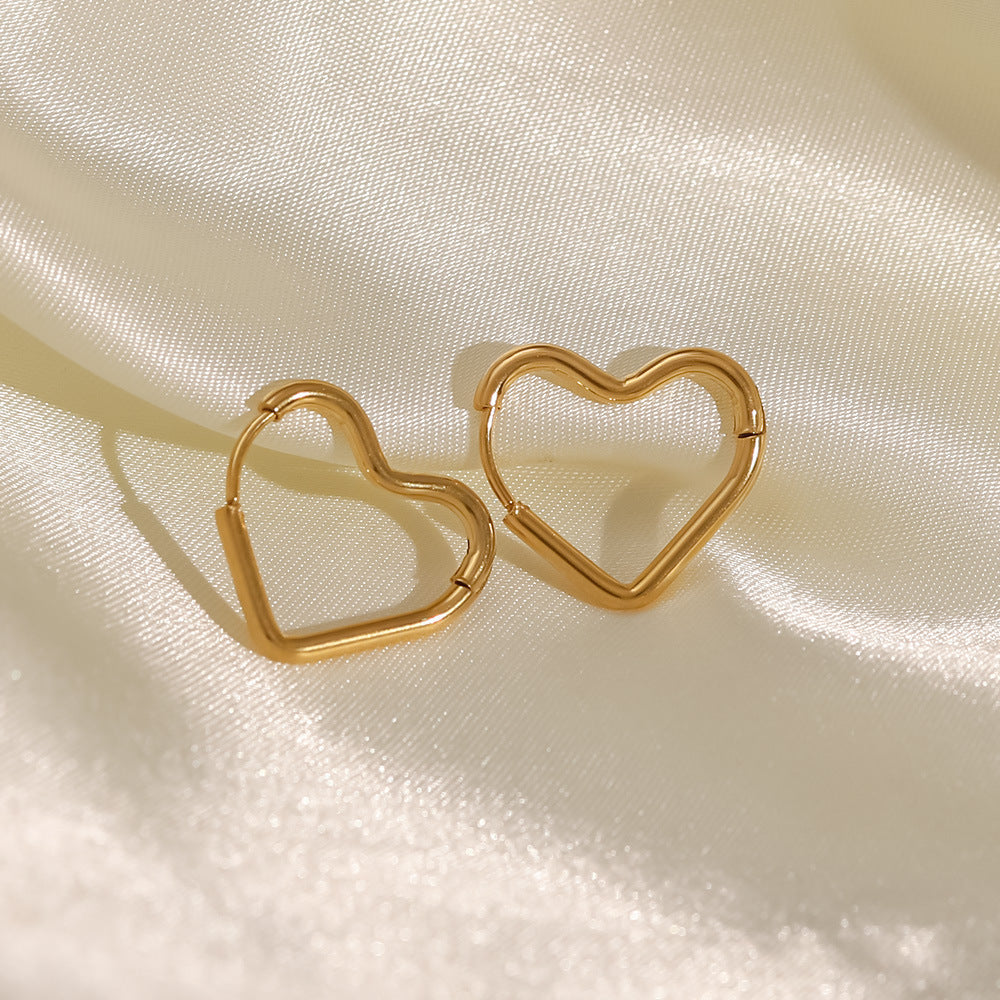 Heart Contour Earrings