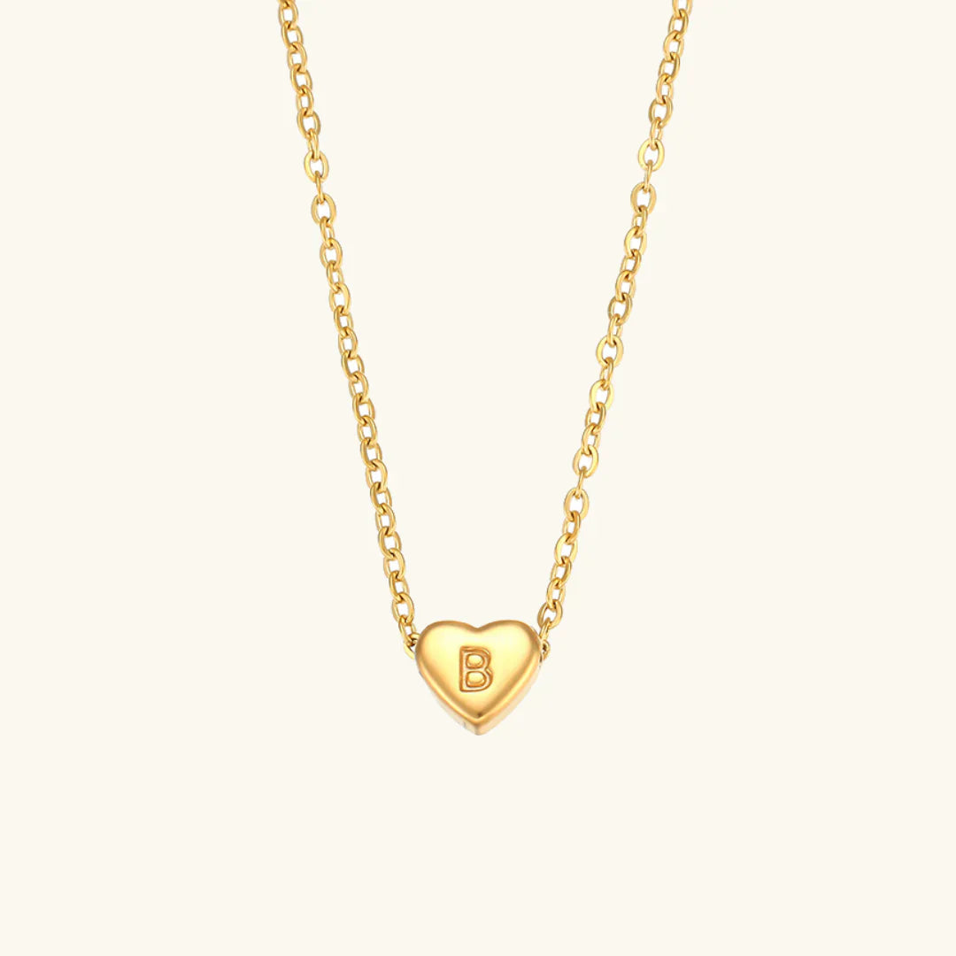 Heart Muse Initial Necklace