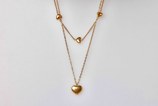 Double Heart Necklace
