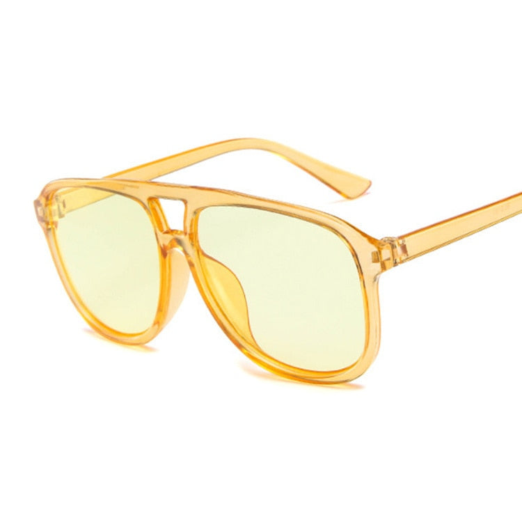 Gafas de sol estilo piloto retro de gran tamaño