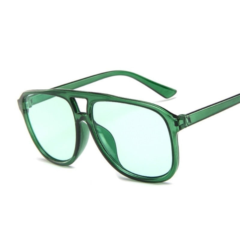 Gafas de sol estilo piloto retro de gran tamaño