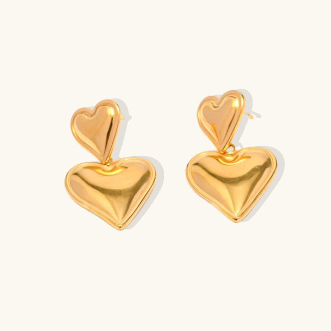Heart Drop Earrings