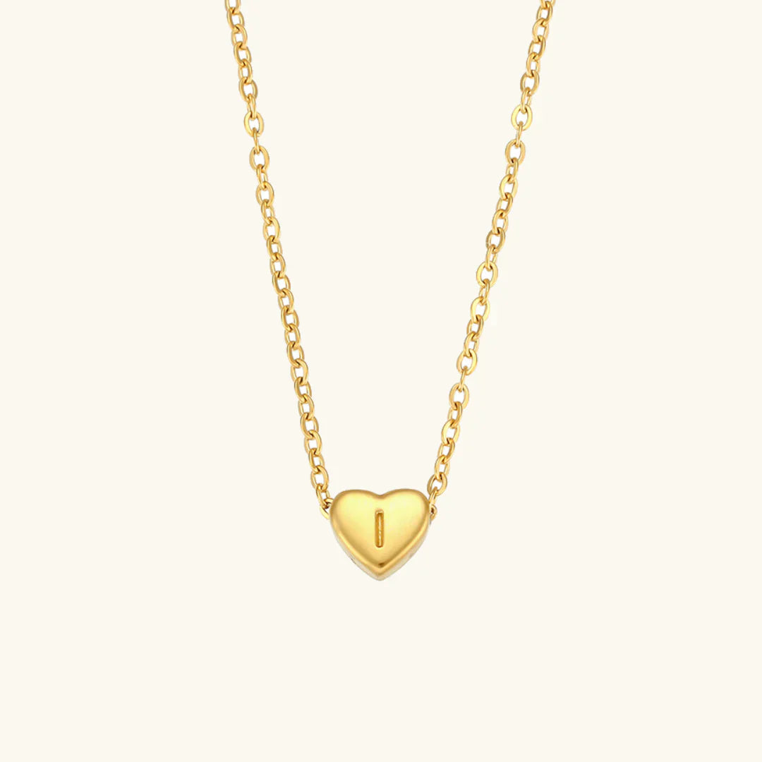 Heart Muse Initial Necklace