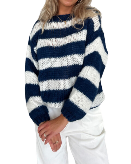 Louisa™ l Knitted striped sweater