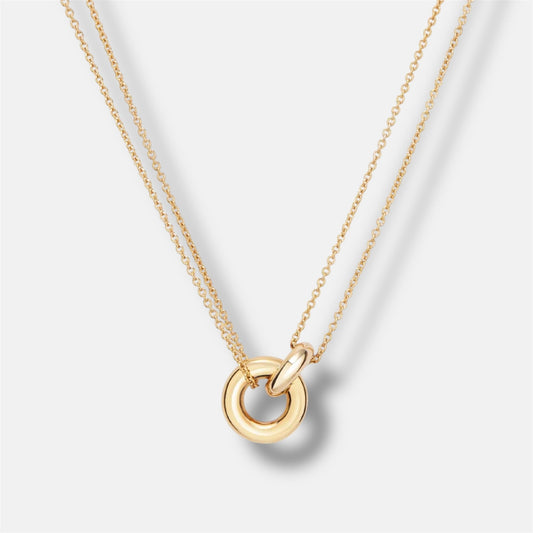 Gold Unity Ring Necklace
