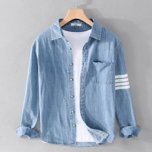 Shirt Denim Cotton Ruggero - VES. No.3