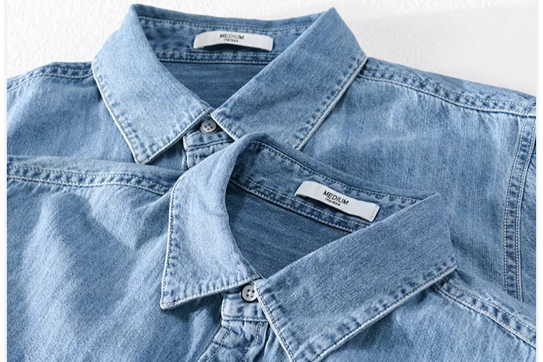 Shirt Denim Cotton Ruggero - VES. No.3