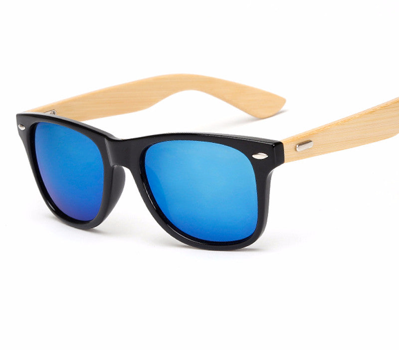 Gafas de sol retro de bambú