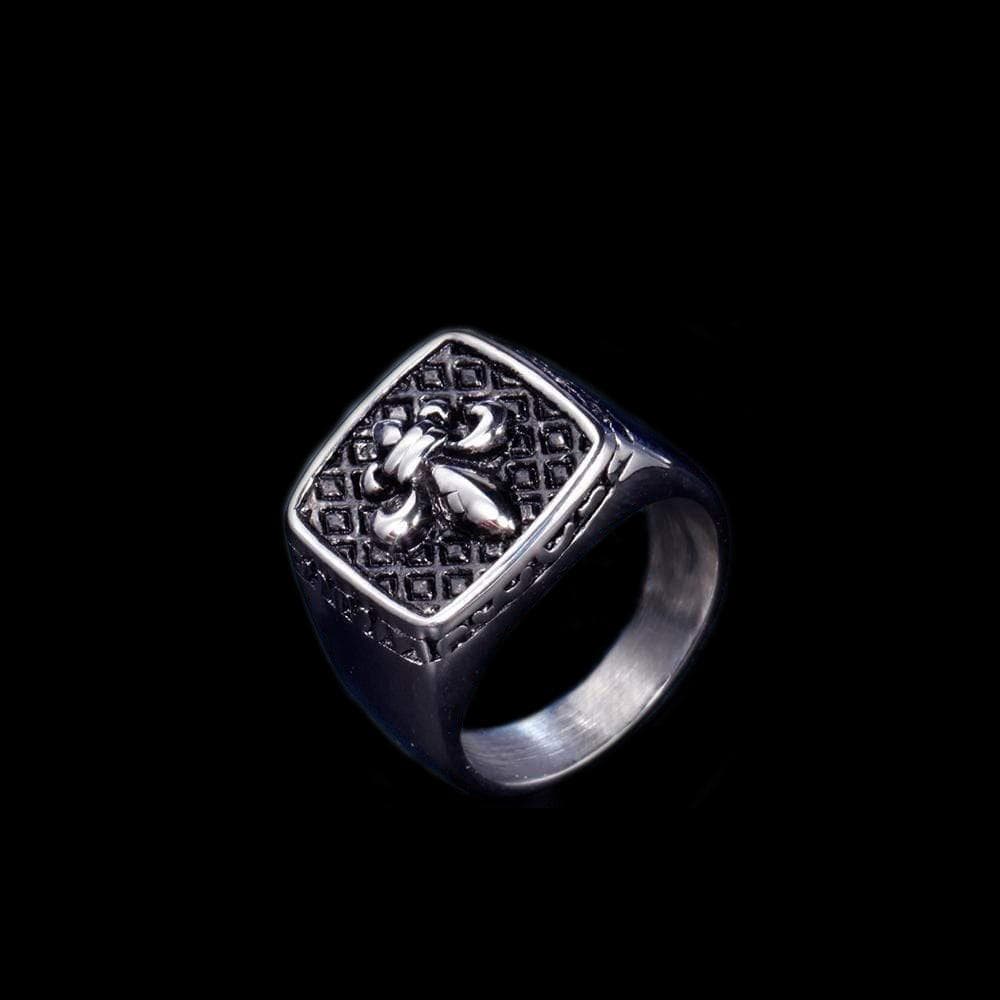 VINTAGE UNIEQUE MEN'S STAINLESS STEEL RING