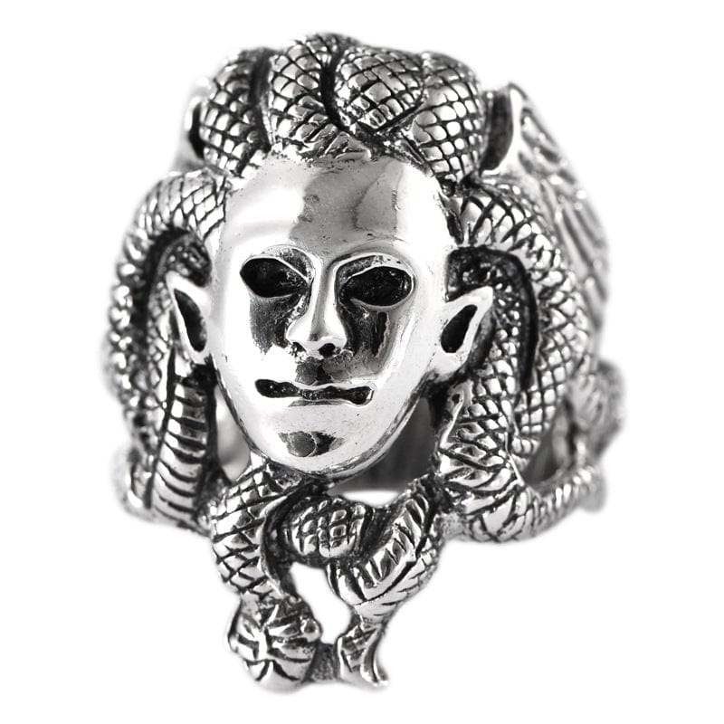 GREEK GORGON MEDUSA SILVER RING