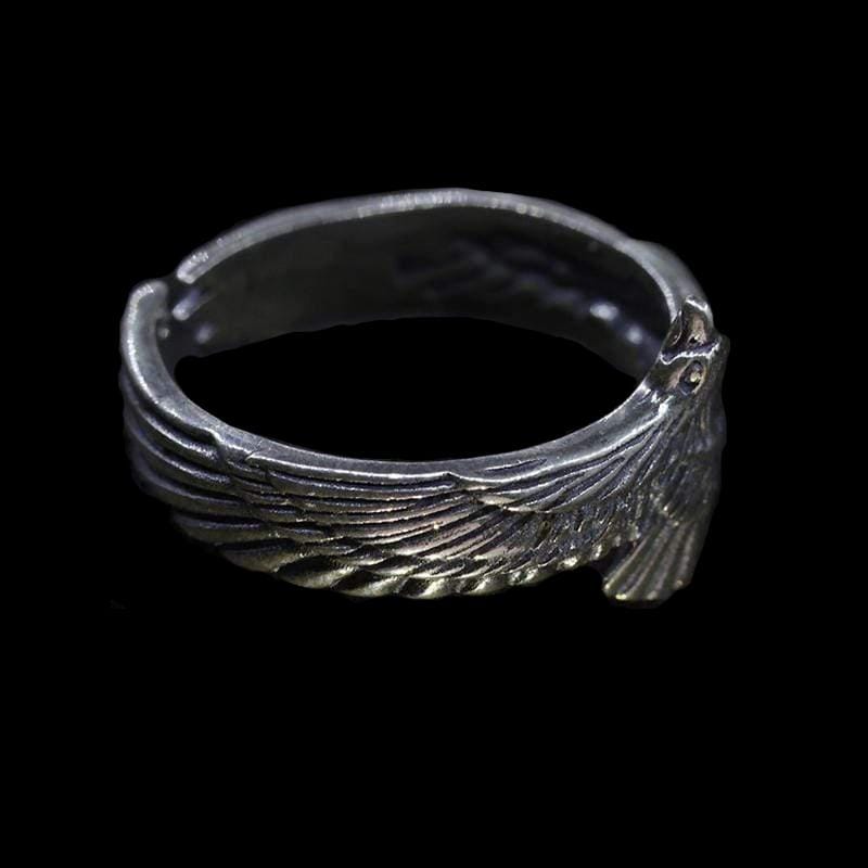 RETRO EAGLE SILVER RING