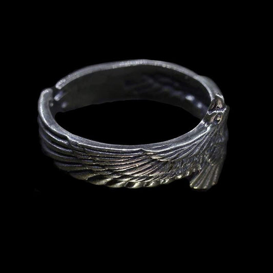RETRO EAGLE SILVER RING