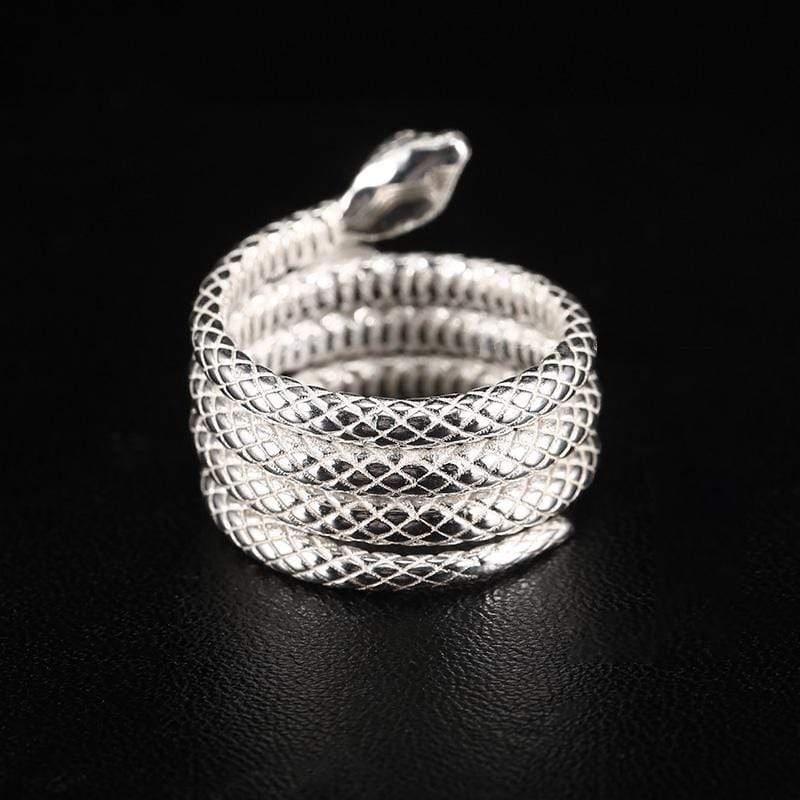 SNAKE SILVER RING