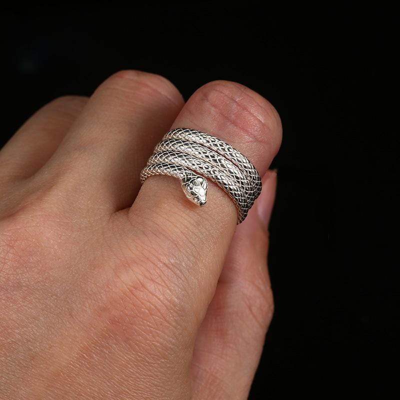 SNAKE SILVER RING