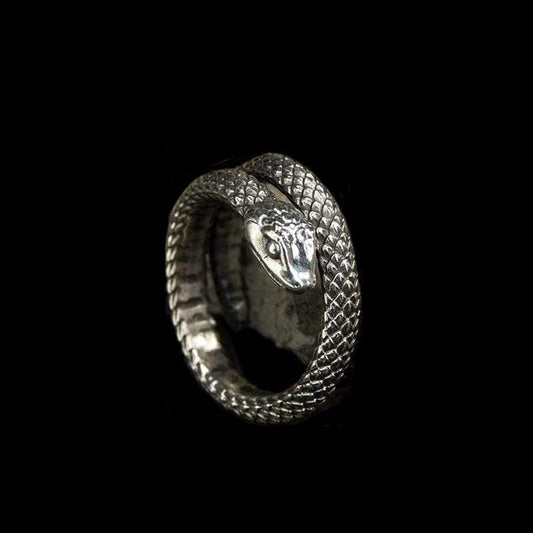 VINTAGE SNAKE SILVER RING