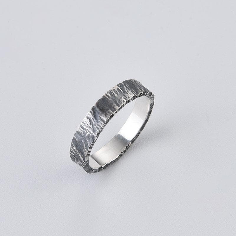 FORGING SILVER PLAIN RING
