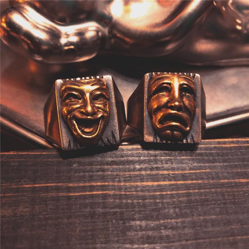 HARDCORE MEN'S CRY SMILE SILVER RNG