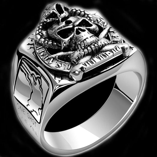 U.S. ARMY SNIPER SILVER RING
