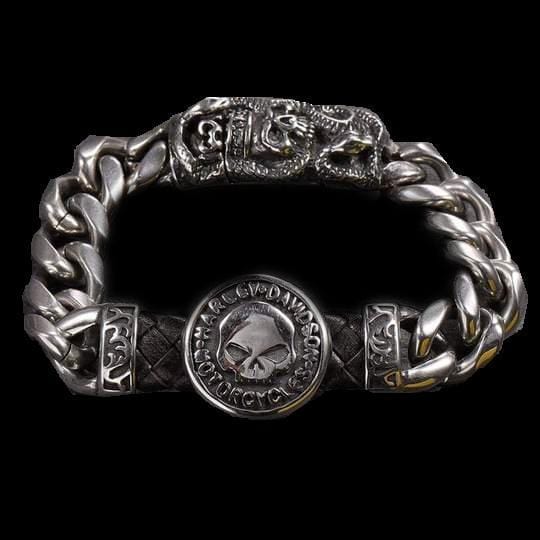 RETRO SKULL STAINLESS STEEL BRACELET