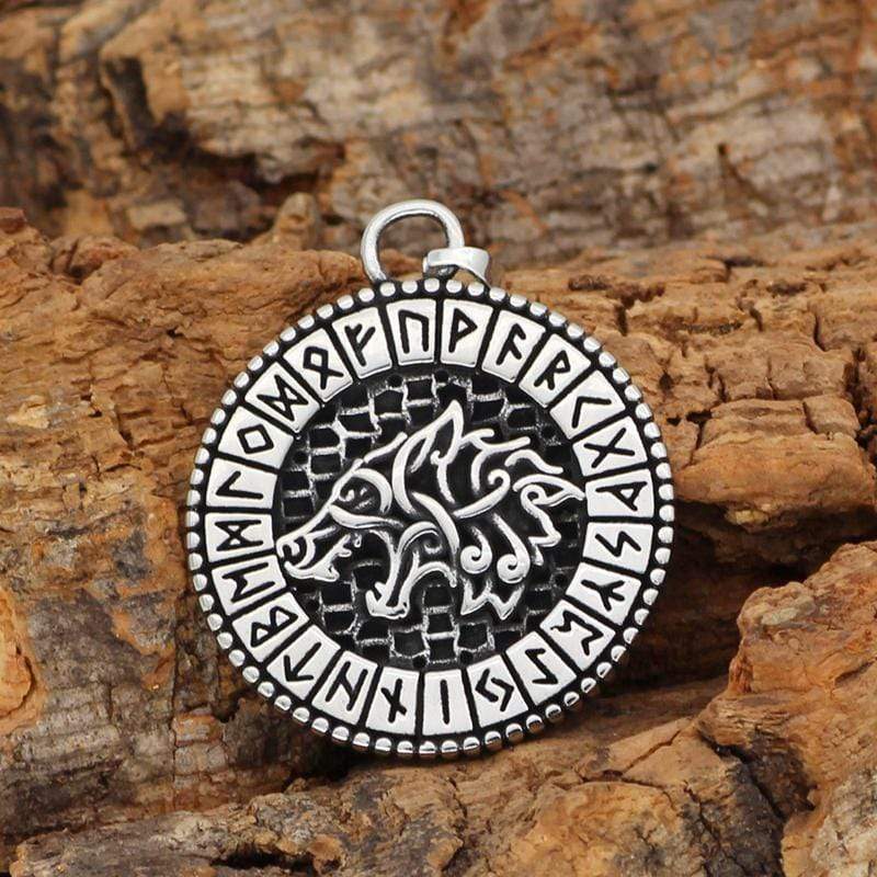 COLGANTE DE RUNA DE LOBO VIKINGO