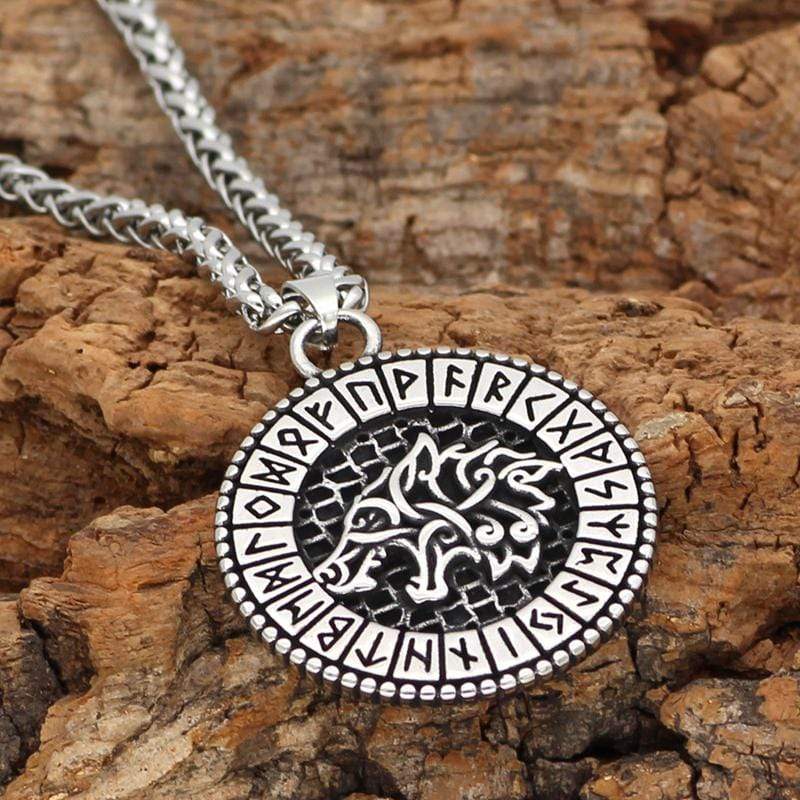COLGANTE DE RUNA DE LOBO VIKINGO