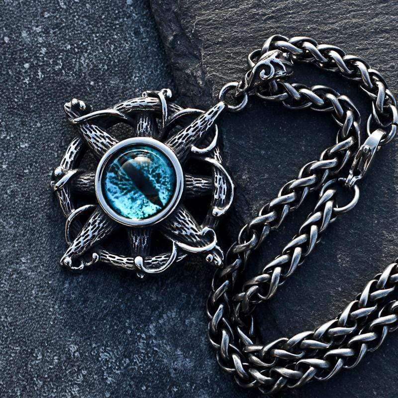 CROSS DEVIL'S EYE STAINLESS STEEL PENDANT
