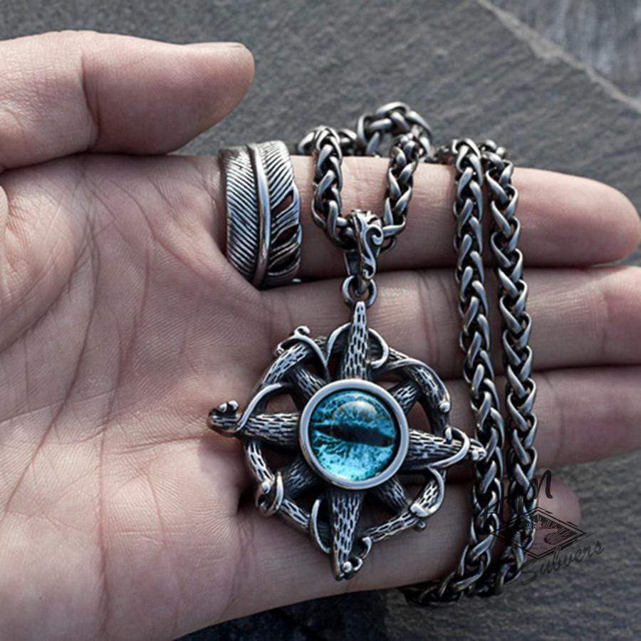 CROSS DEVIL'S EYE STAINLESS STEEL PENDANT