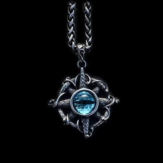 CROSS DEVIL'S EYE STAINLESS STEEL PENDANT