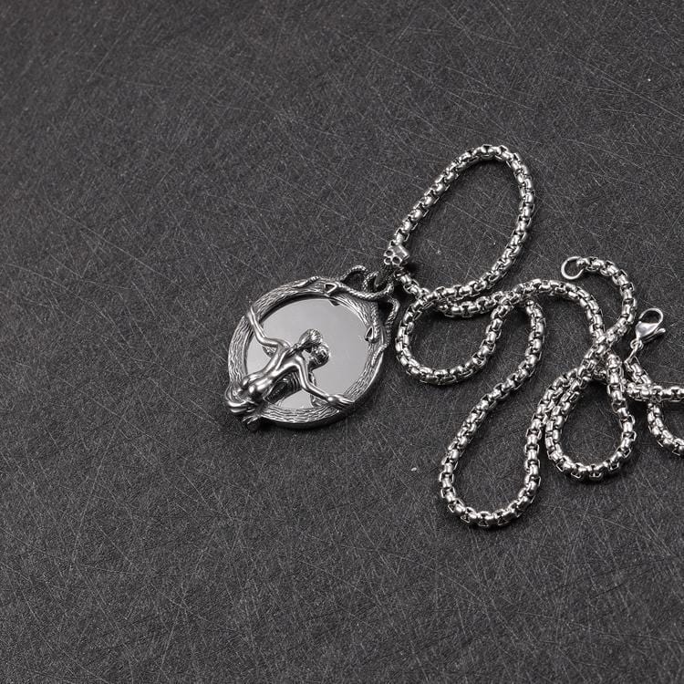 COLGANTE DE ACERO INOXIDABLE ESPEJO MÁGICO