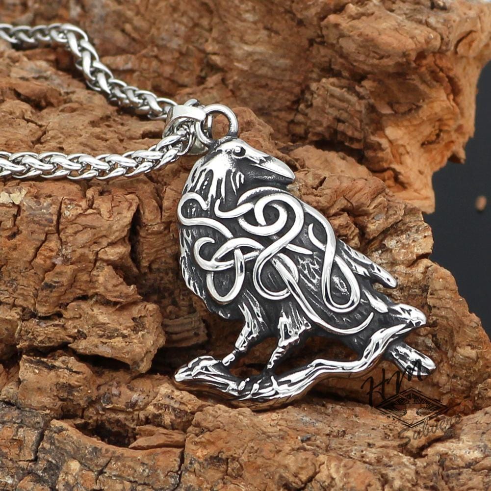 NORDIC MYTHOLOGY ODIN RAVEN PENDANT