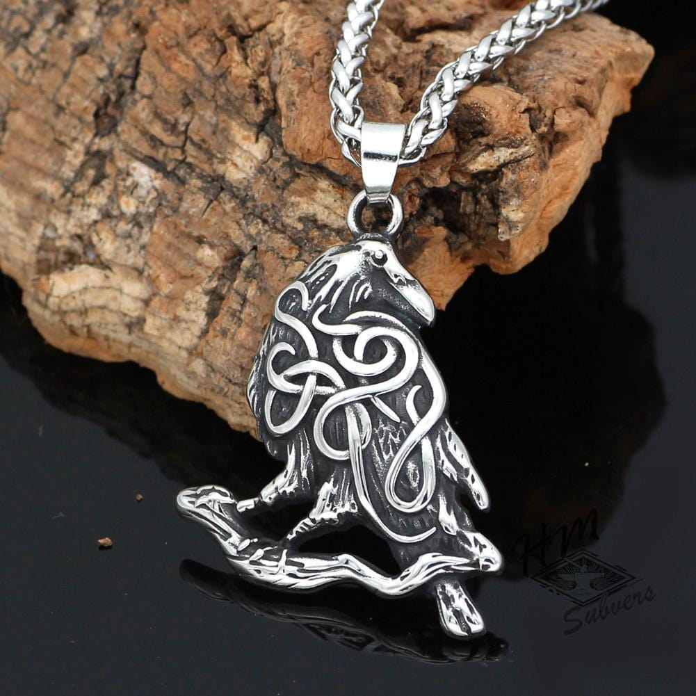 NORDIC MYTHOLOGY ODIN RAVEN PENDANT