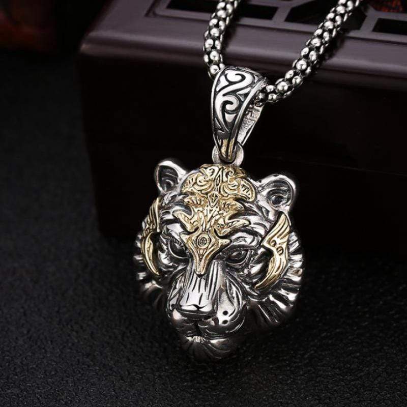 PUNK TIGER HEAD BEAST PENDANT