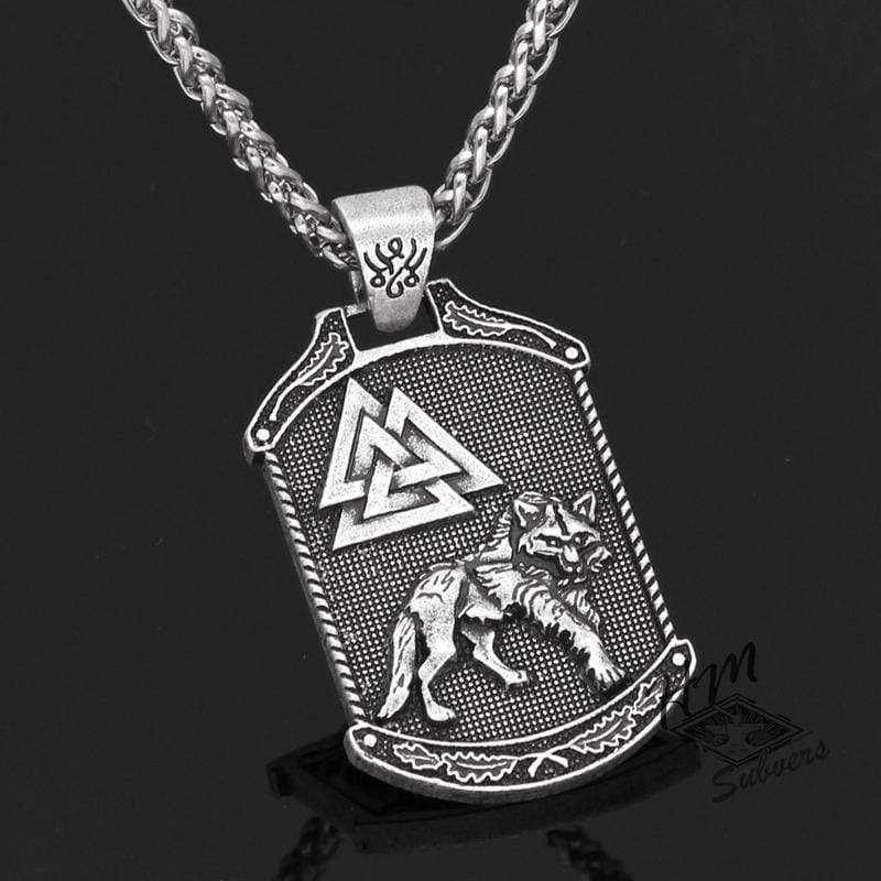 VIKING CELTIC WOLF ODIN WORLD TREE PENDANT