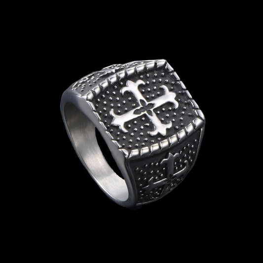 RETRO CROSS RING