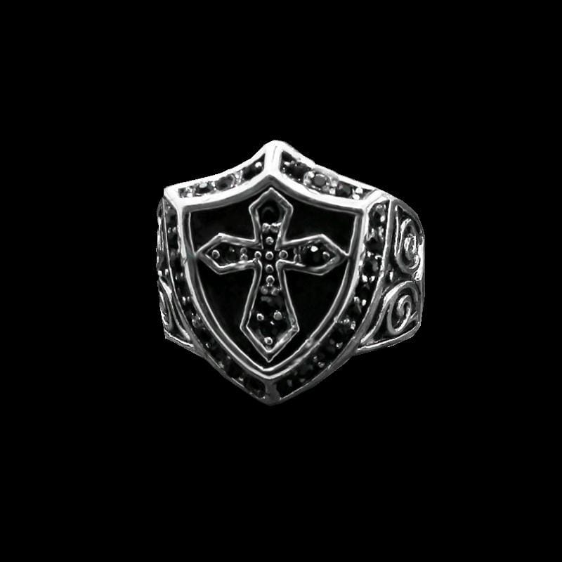 TEMPLAR KNIGHT SHIELD CROSS RING