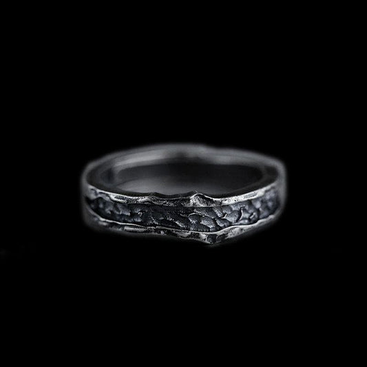 ABYSS PATTERN STAINLESS STEEL RING