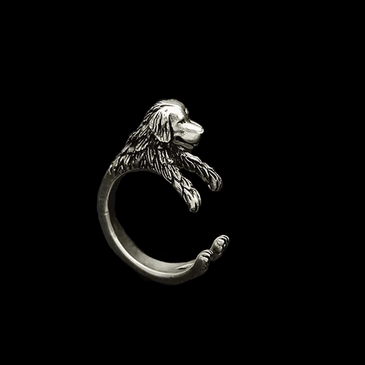 PET DOG STAINLESS STEEL ADJUSTABLE RING