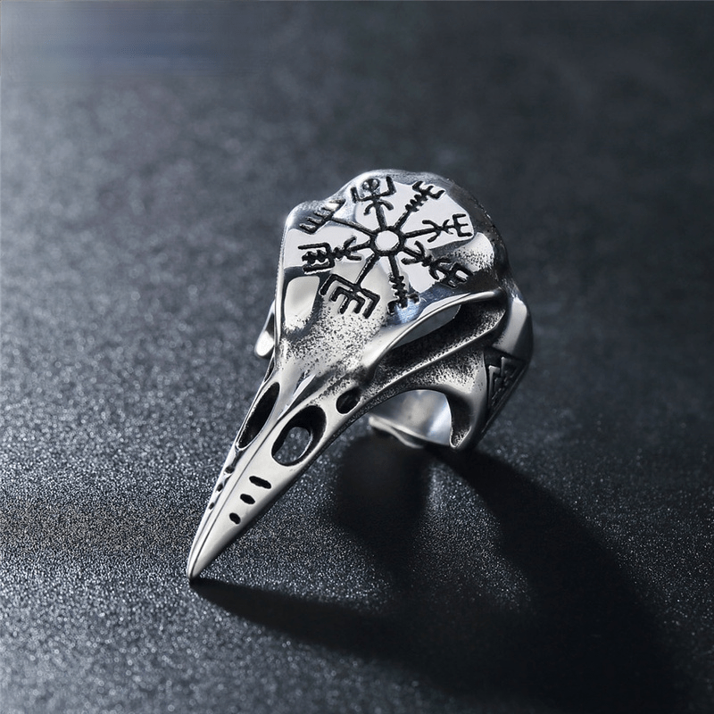 CROW HEAD STAINLESS STEEL BEAST RING
