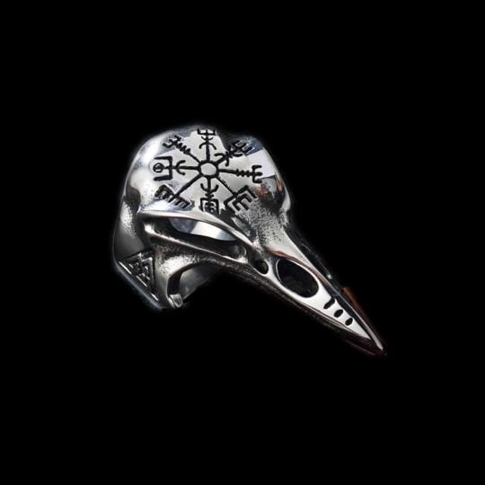 CROW HEAD STAINLESS STEEL BEAST RING