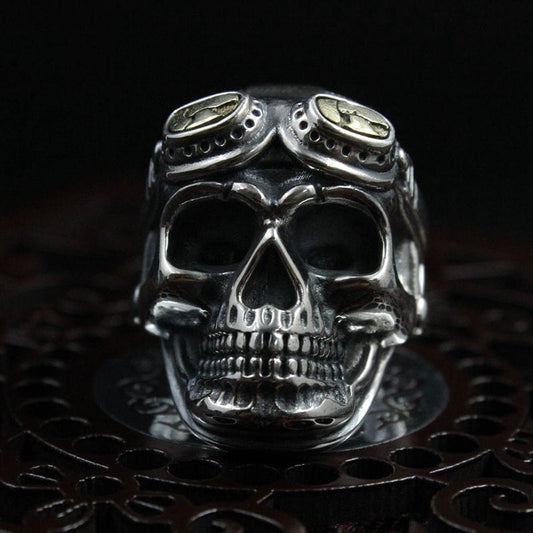 DIVING SKULL STAINLESS STEEL RING