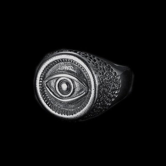 EGYPT EYE OF HORUS GOD STAINLESS STEEL RING