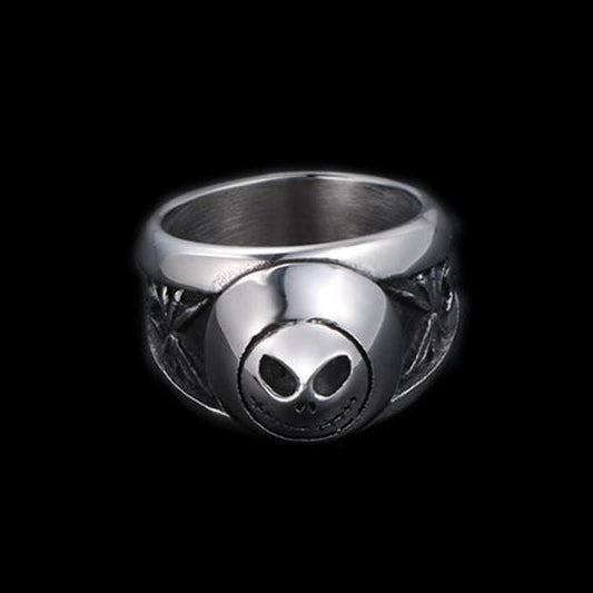 GHOST HEAD STAINLESS STEEL RING