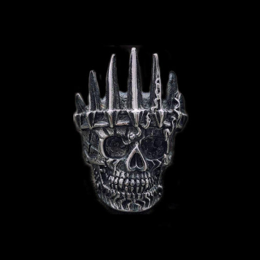 NOBILITY KING CROWN STAINLESS STEEL SKULL RING