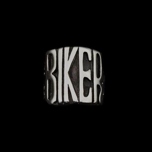 PUNK BIKER STYLE STAINLESS STEEL RING