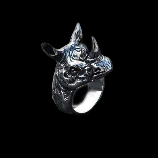 PUNK RHINO MEN'S STAINLESS STEEL RING